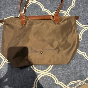 Longchamp large olive Le Pliage tote